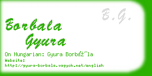 borbala gyura business card